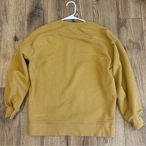 Lululemon Perfectly Oversized Crew Sweatshirt Pullover Size 2 In Gold/Yellow